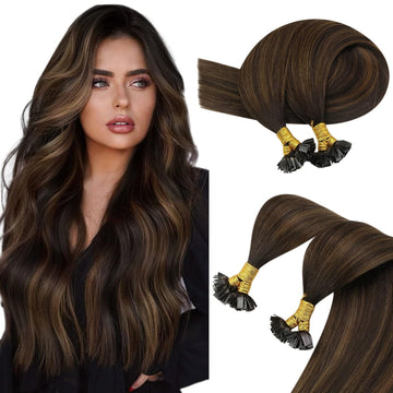 Natural Straight Keratin Hair Extensions