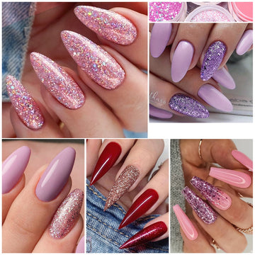 16pcs Dip Powder French Nails Art manicure Kit