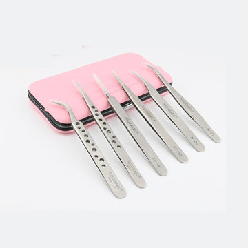 Tweezers Eyelash Extension Set Kit