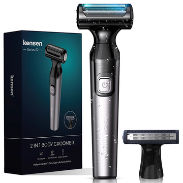 Razor facial body hair removal shaver device