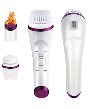 Electric facial cleansing brush
