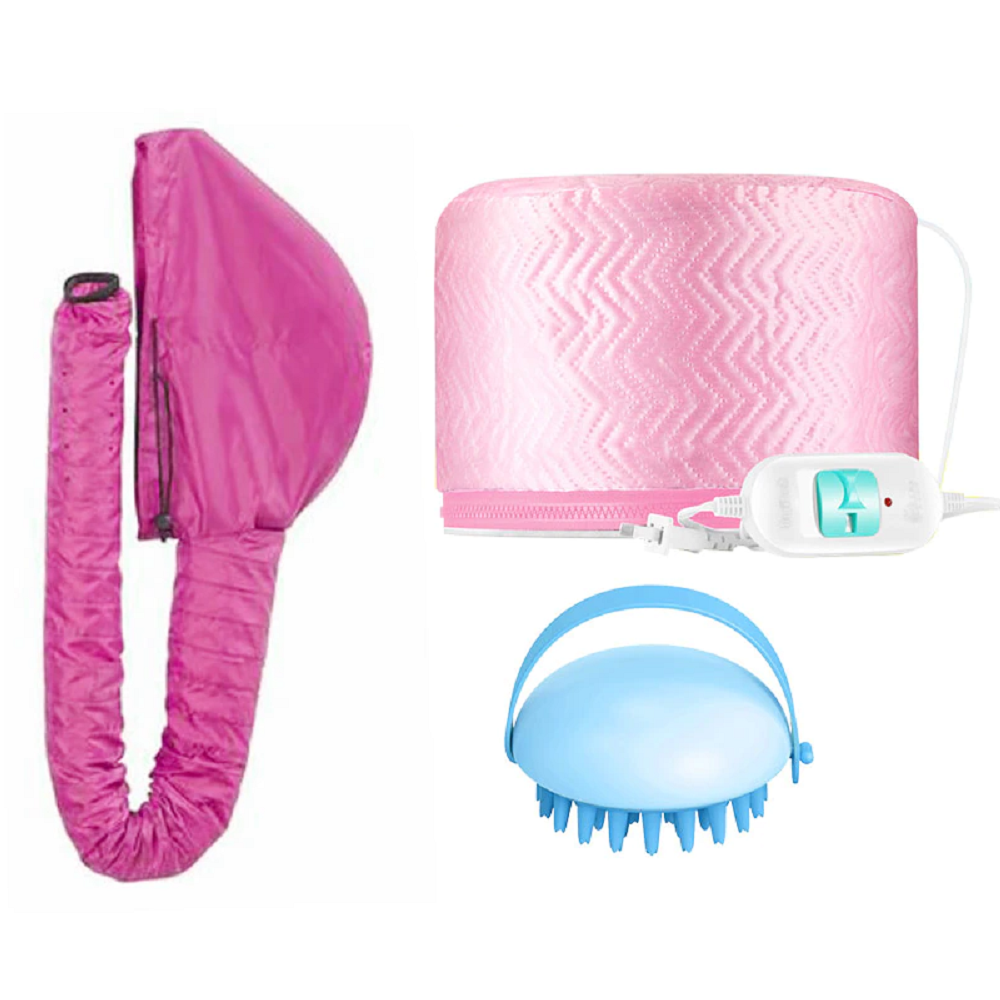 Hair steamer hair dryer cap hair care set