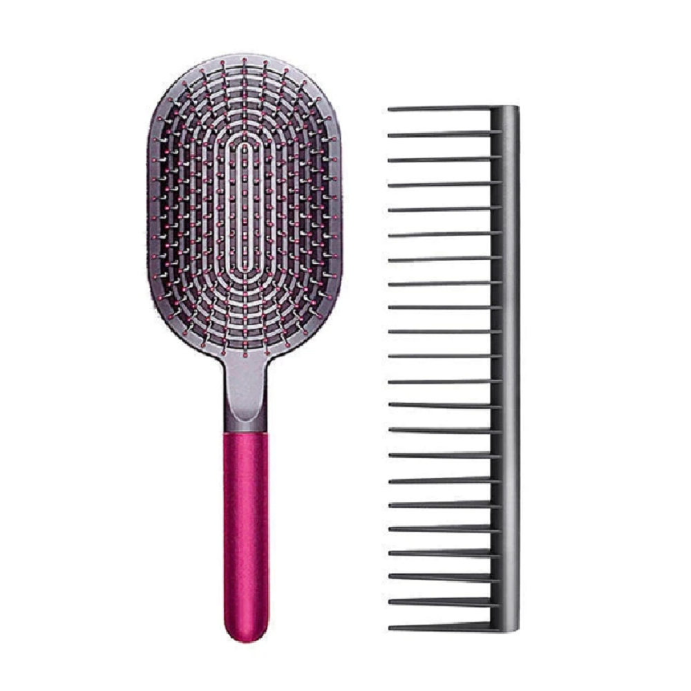 2Pcs comb scalp massage hairbrush wet curly detangle hair