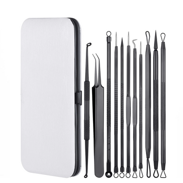11PCS Blackhead Removal Extractor Pimple Acne Needle Skin Care Beauty Tools