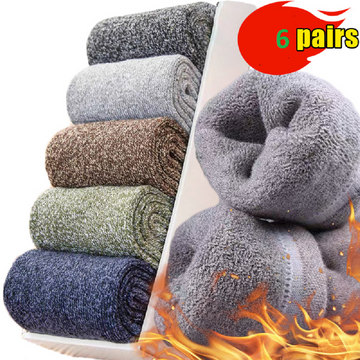 6 Pairs Winter thicker warm Wool Socks