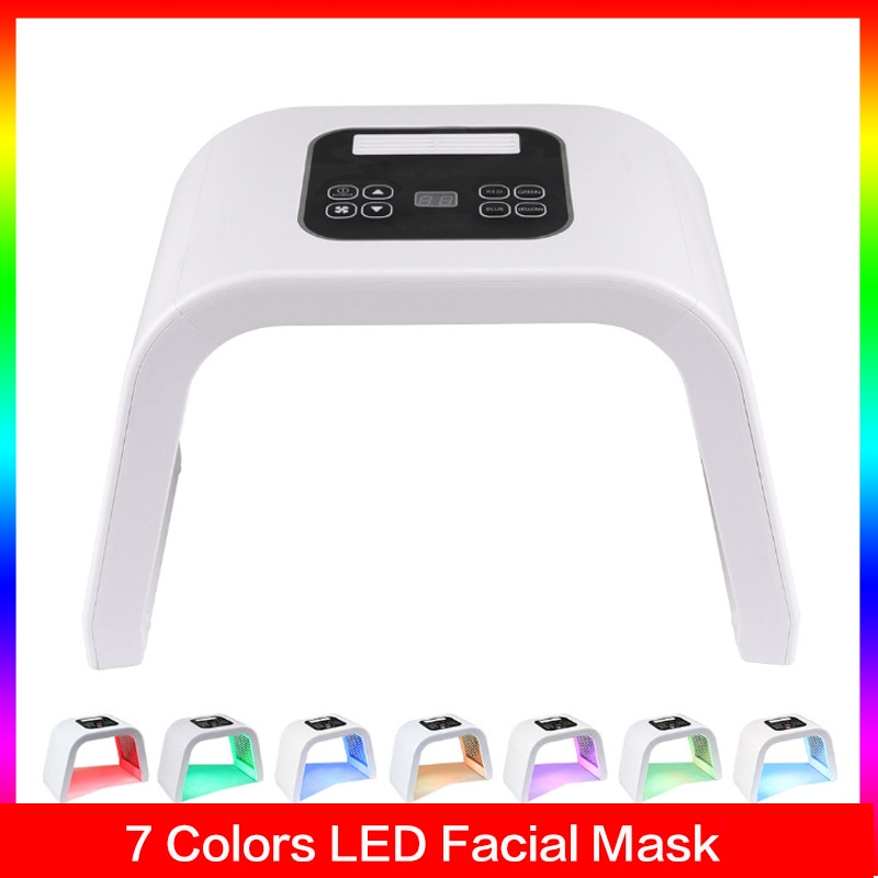 7 colours LED mask light therapy facial skin care