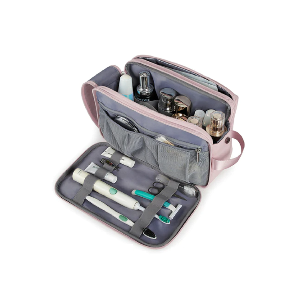 Toiletry travel cosmetic bag for men & women