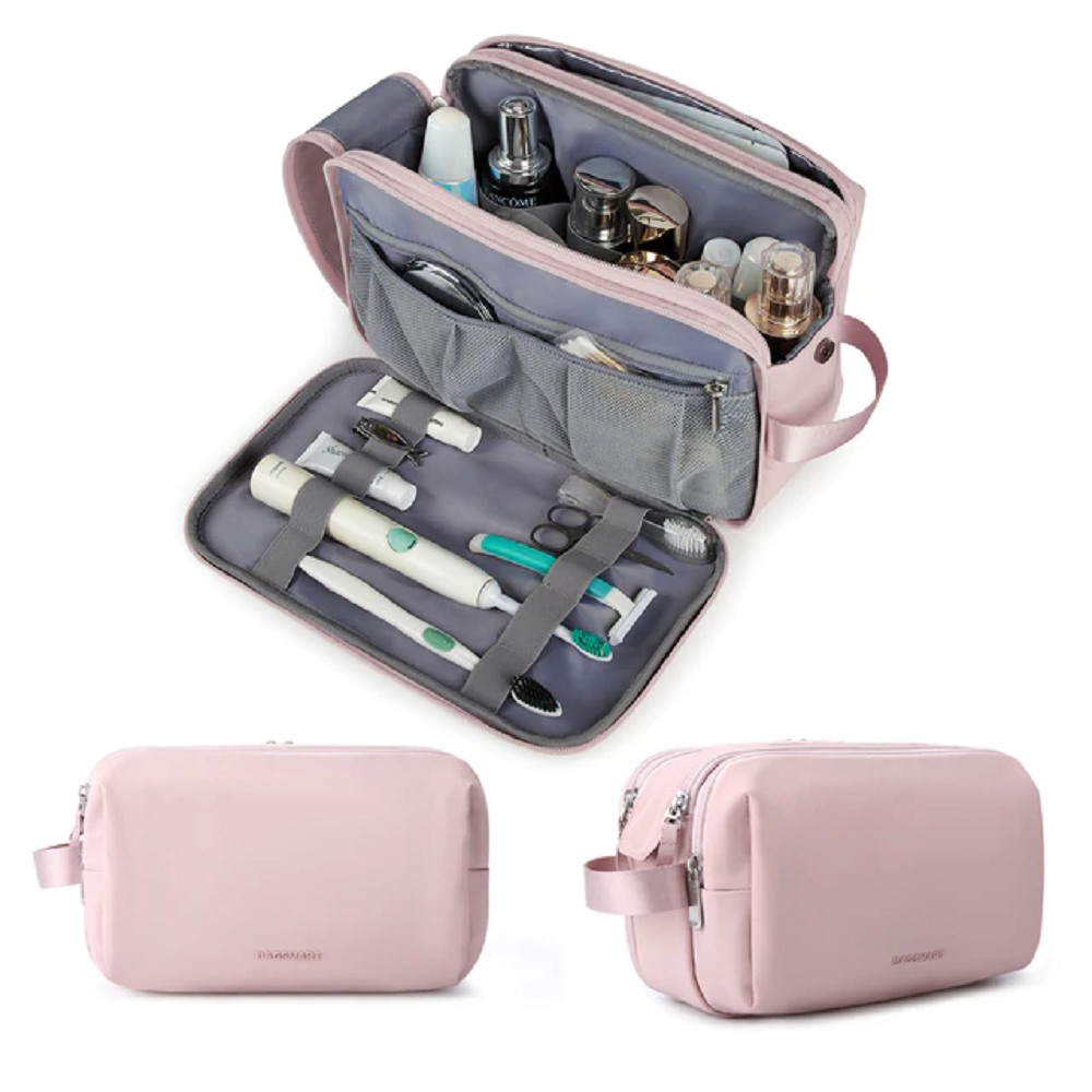 Toiletry travel cosmetic bag for men & women