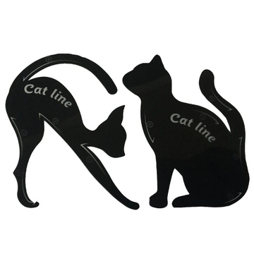 Cat Line Eyeliner Stencils Black Pro Eye Makeup Tool