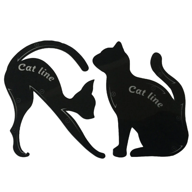 Cat Line Eyeliner Stencils Black Pro Eye Makeup Tool
