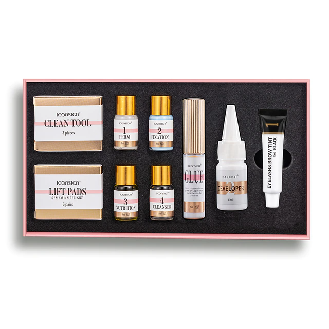 Eyelash eyebrow dye tint kit iciCosmetic