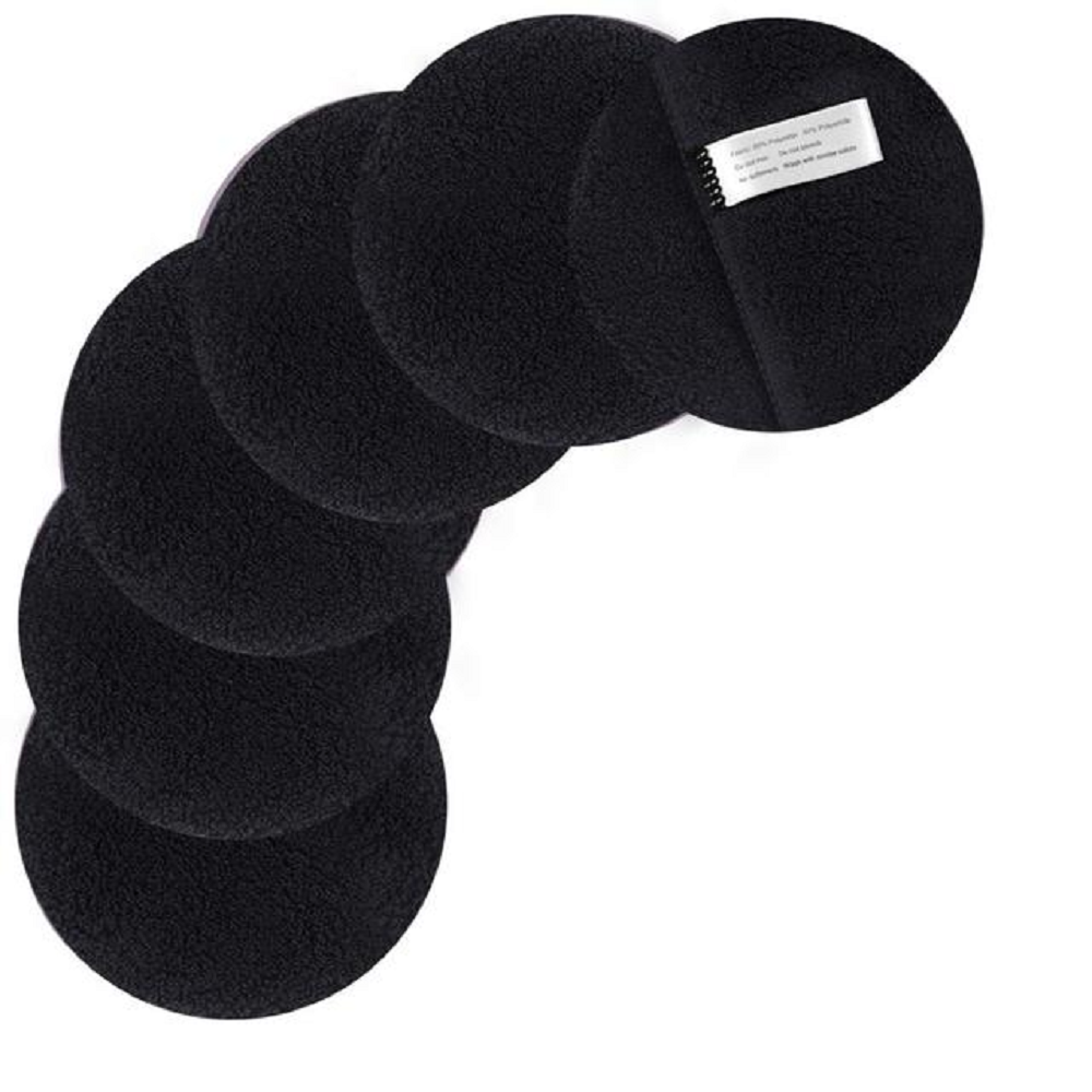 Microfiber reusable makeup remover pads face