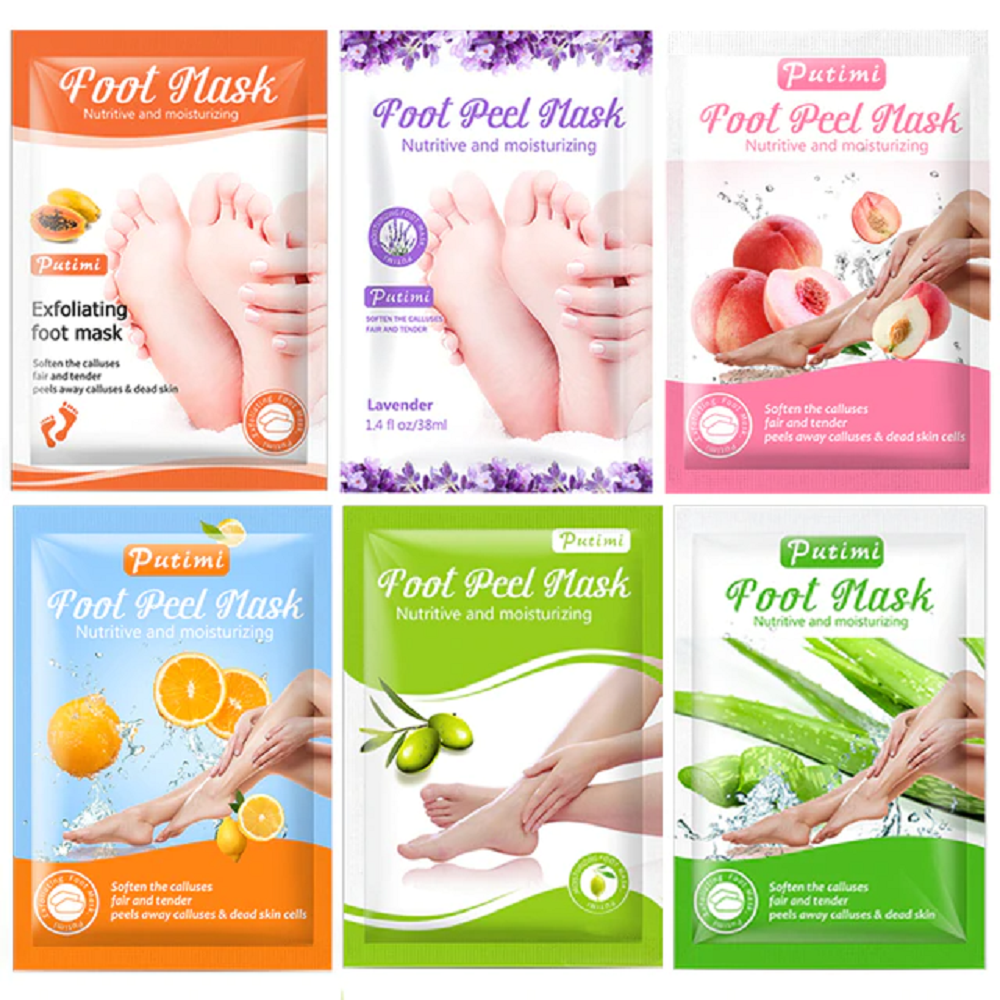 6packs exfoliating foot mask iciCosmetic™