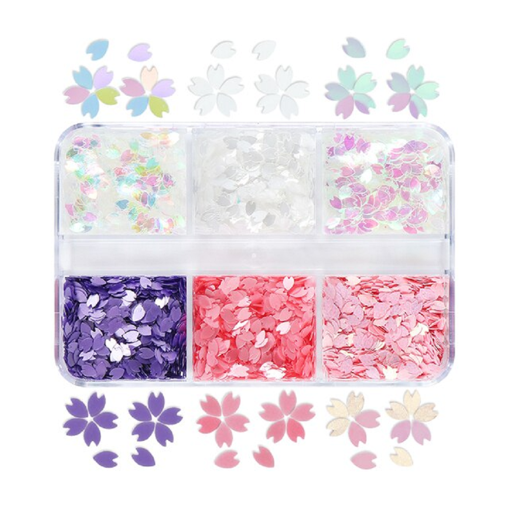 Nail art sequins glitter manihelp set