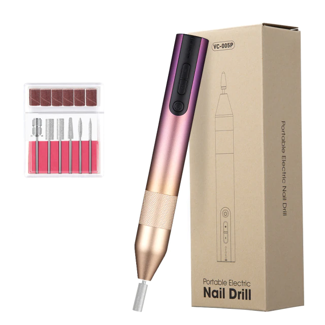 Portable electric manihelp cordless nail drill
