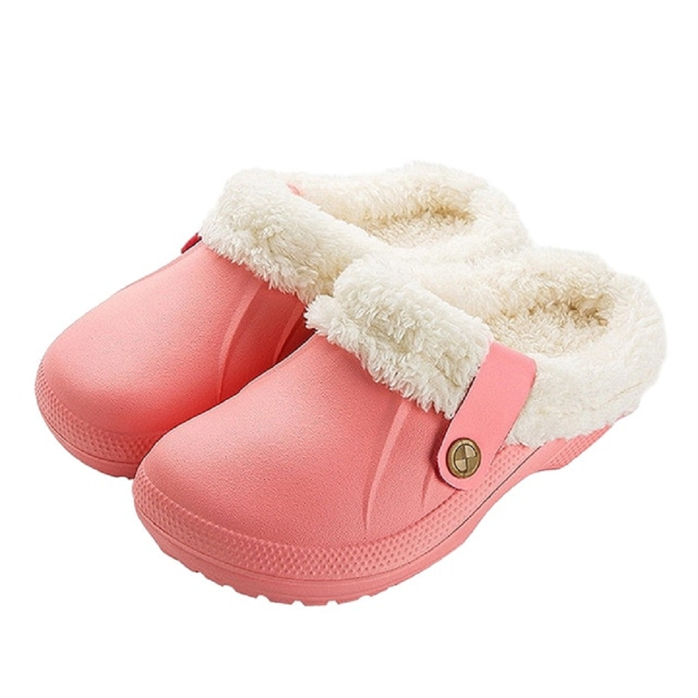Waterproof mule clogs slippers winter warm unisex