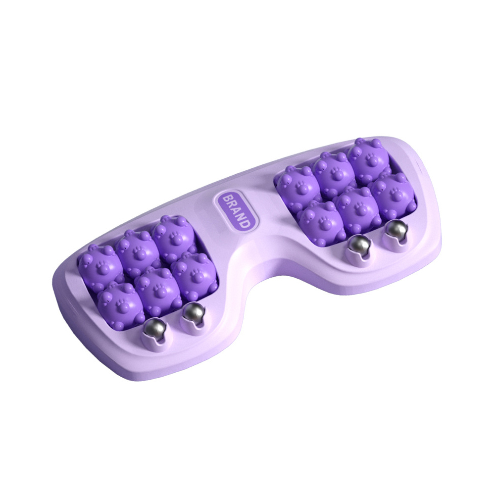 Dual foot massager roller foot plantar fasciitis stress relief