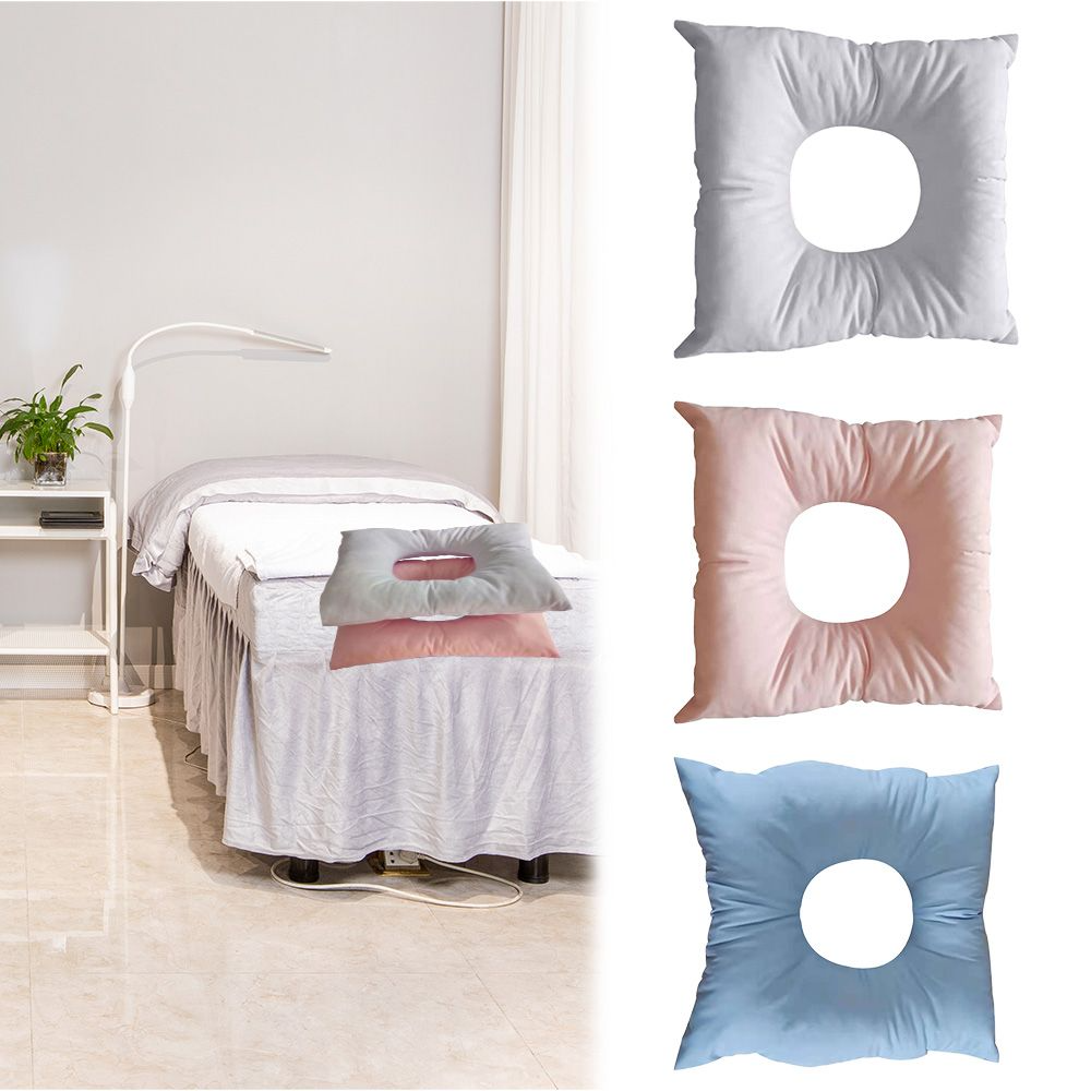 Massage Pillow Face With Hole Square Back Neck Rest Spa Bed Table