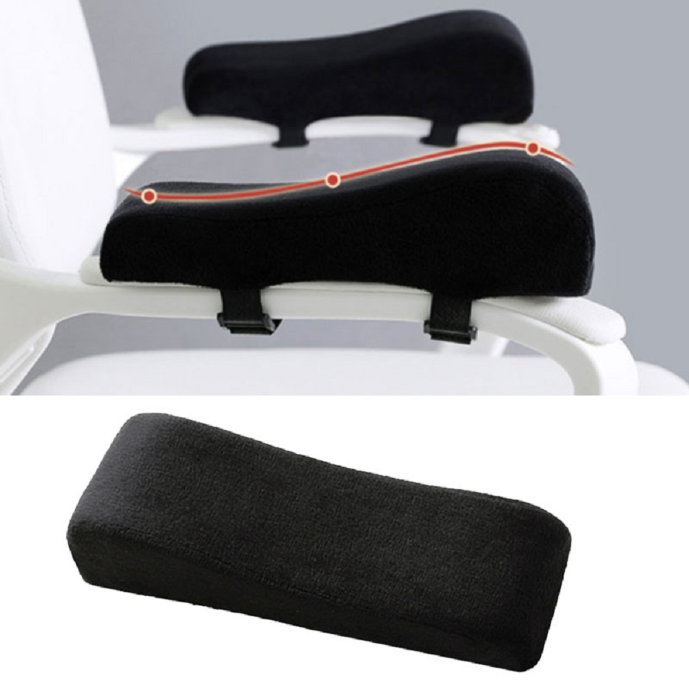 Ergonomic Memory Foam Office Chair Armrest Pads for Elbows and Forearms Pressure Relief