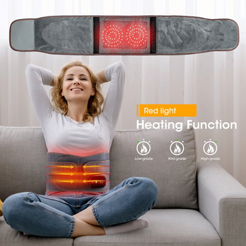 Infrared heating waist belt massager