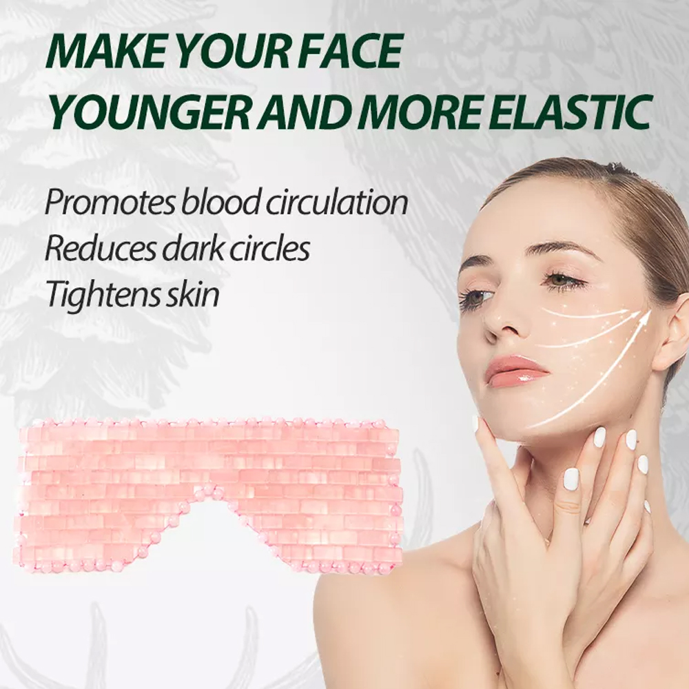 Natural Jade Face Mask Rose Quartz Amethyst Eye Mask