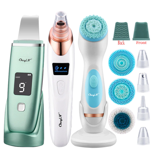 Facial Skin Ultrasonic Scrubber Blackhead Acne Remover Deep Cleansing Brush