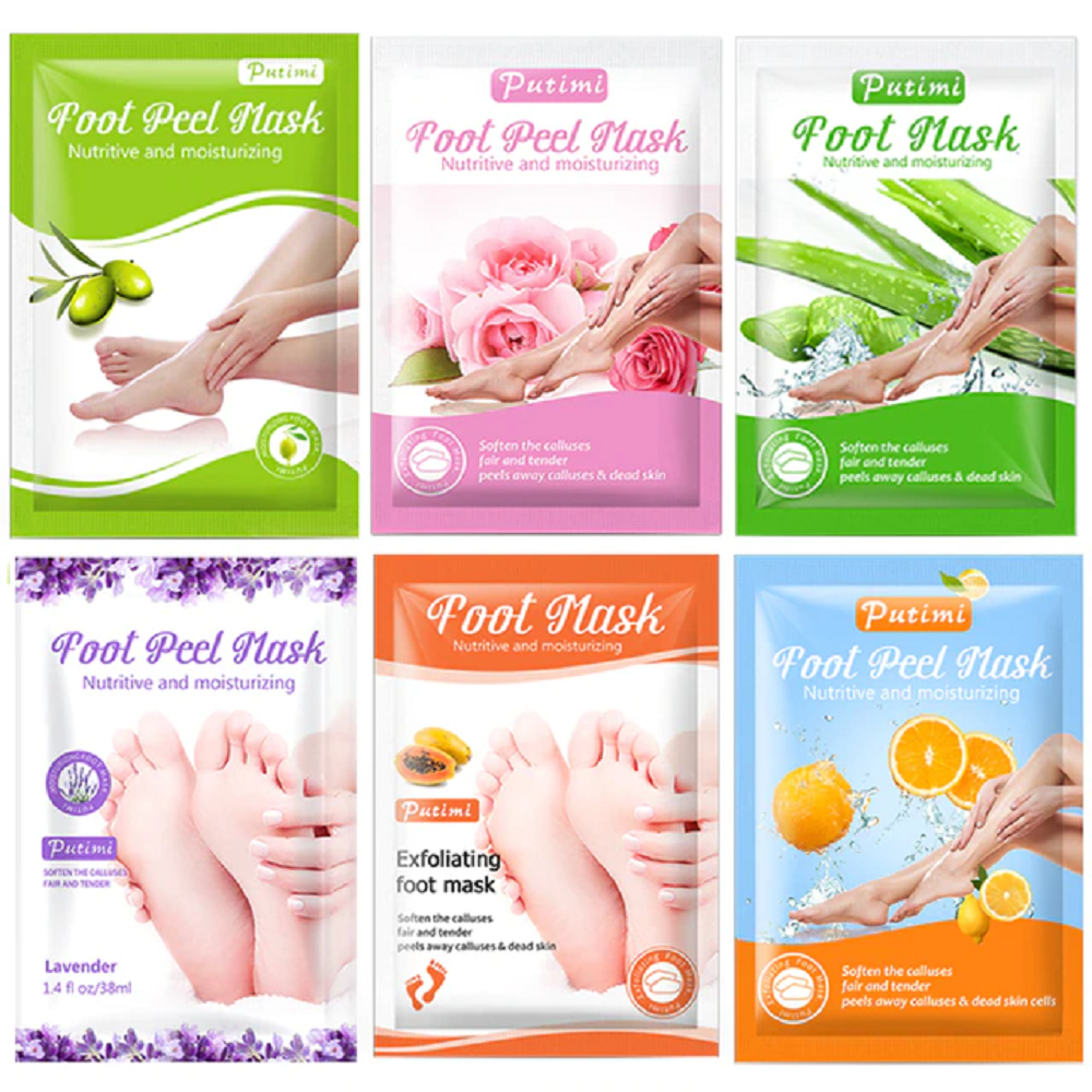 6packs exfoliating foot mask iciCosmetic™