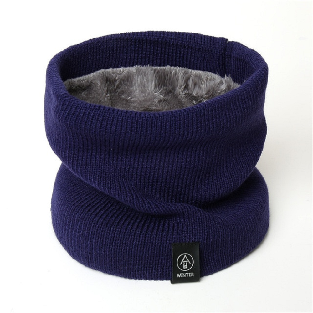 Unisex thermal neck warmer fleece tube winter scarf