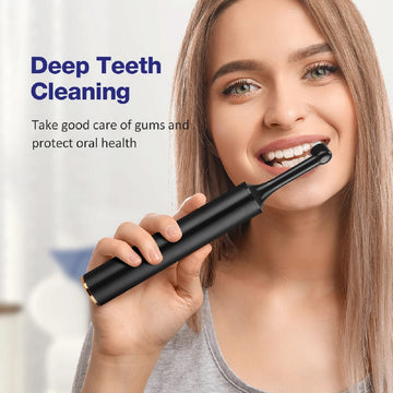Electric Tooth Polisher Tartar Remover – 5 Replaceable Heads for Plaque and Whitening