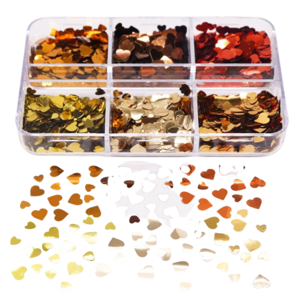 Nail art sequins glitter manihelp set