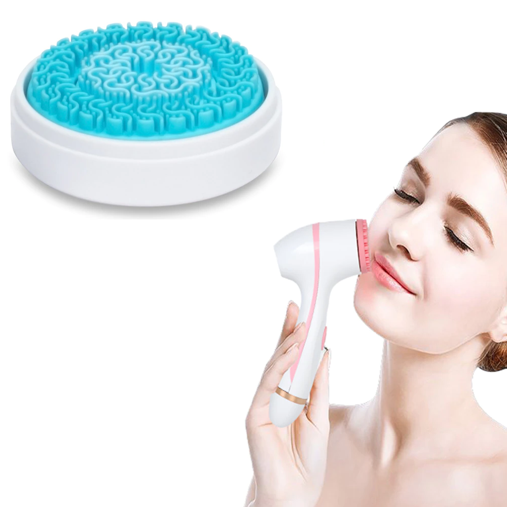 Electric facial cleansing brush and spa massager
