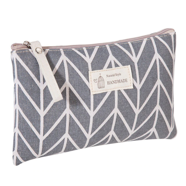 Canvas printed cosmetic bags multi-function travel organizer bag iciCosmetic