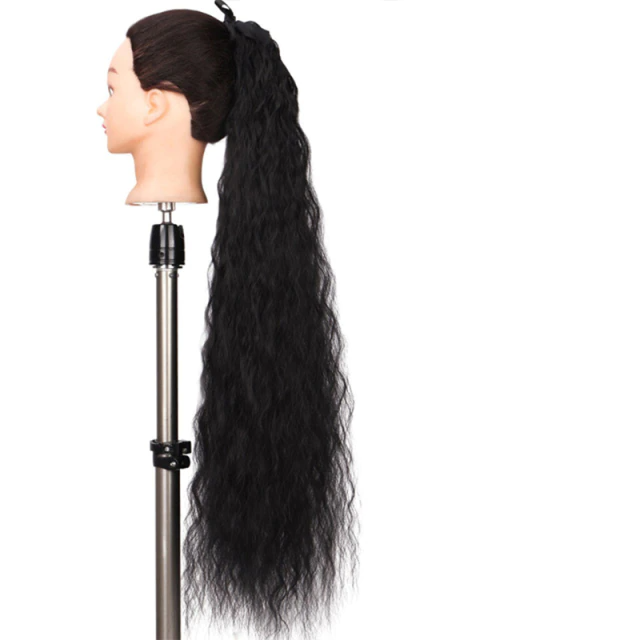 Synthetic hair extensions pony tail wigs