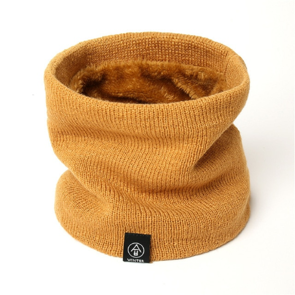 Unisex thermal neck warmer fleece tube winter scarf