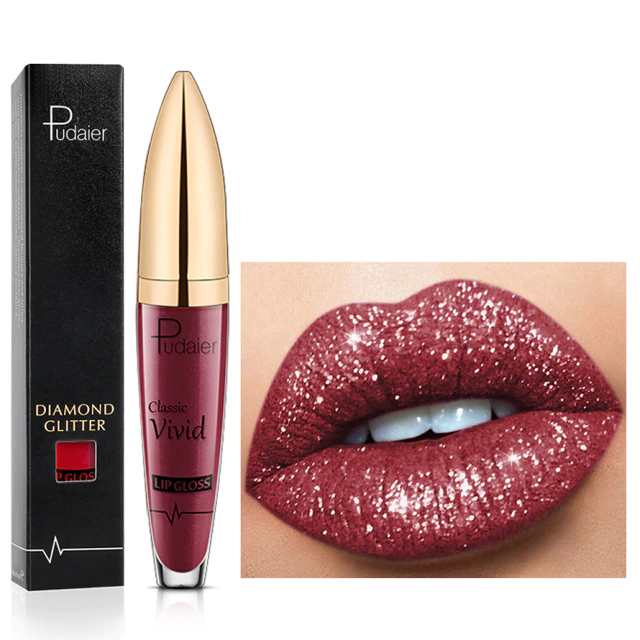 Diamond Shimmer Pearl Lip Gloss Waterproof Lipstick
