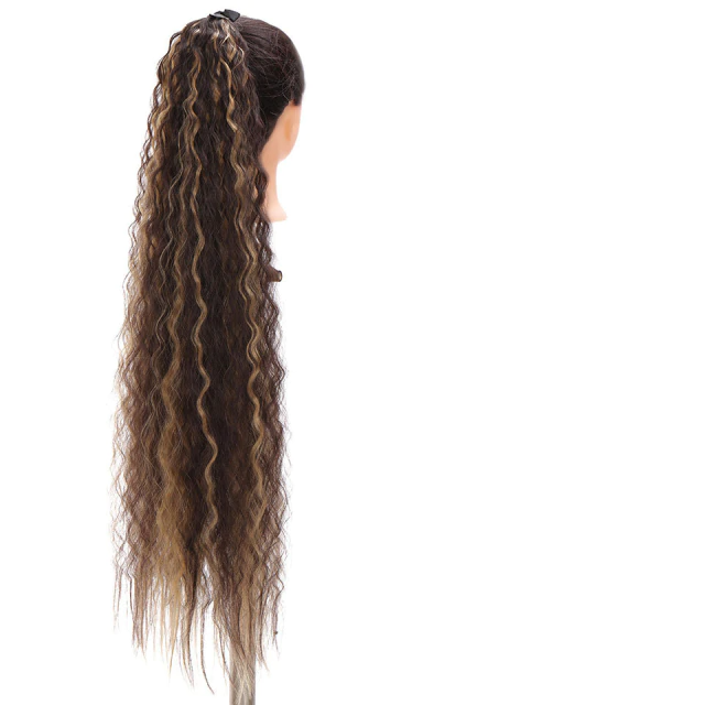 Synthetic hair extensions pony tail wigs