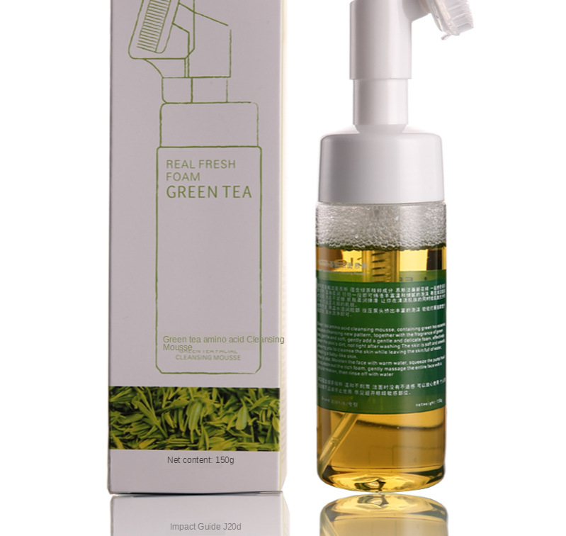Green Tea Facial Cleansing Mousse Foaming Cleanser Makeup Remover