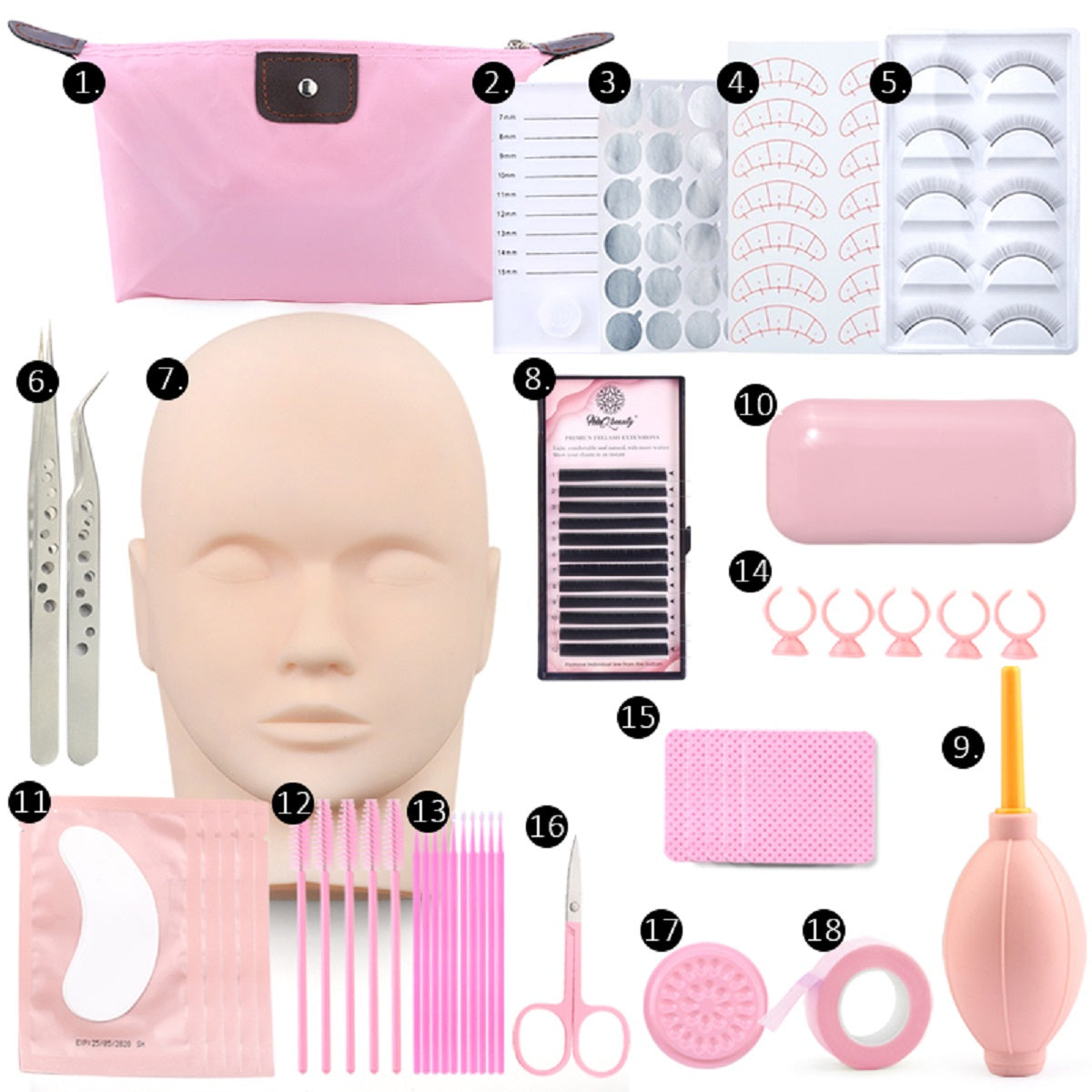Eyelash Extension Training Kit