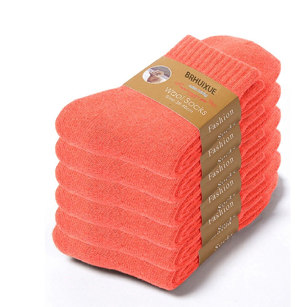 6 Pairs Winter thicker warm Wool Socks