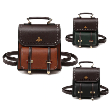 Little Bumblebee Leather Backpack iciCosmetic