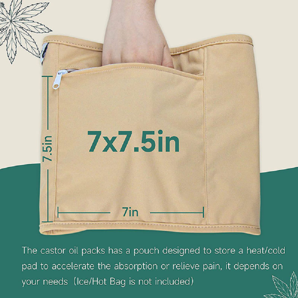 Premium Reusable Organic Castor Oil Packs Wrap