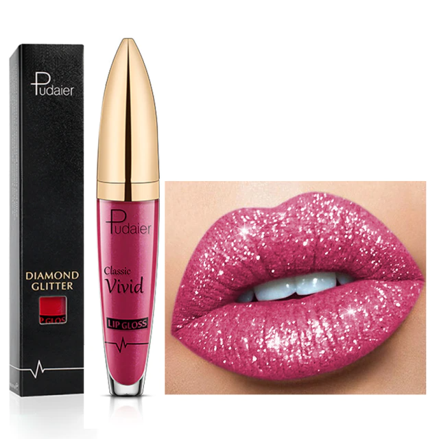 Diamond Shimmer Pearl Lip Gloss Waterproof Lipstick