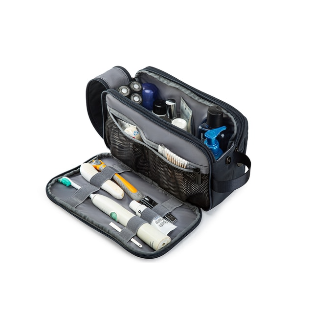 Toiletry travel cosmetic bag for men & women