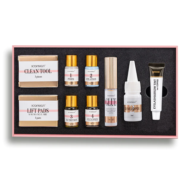 Eyelash eyebrow dye tint kit iciCosmetic