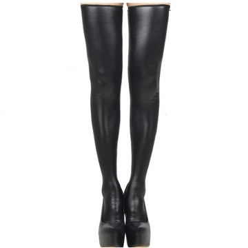 Leg Avenue Women's Wet Look Thigh High Stockings