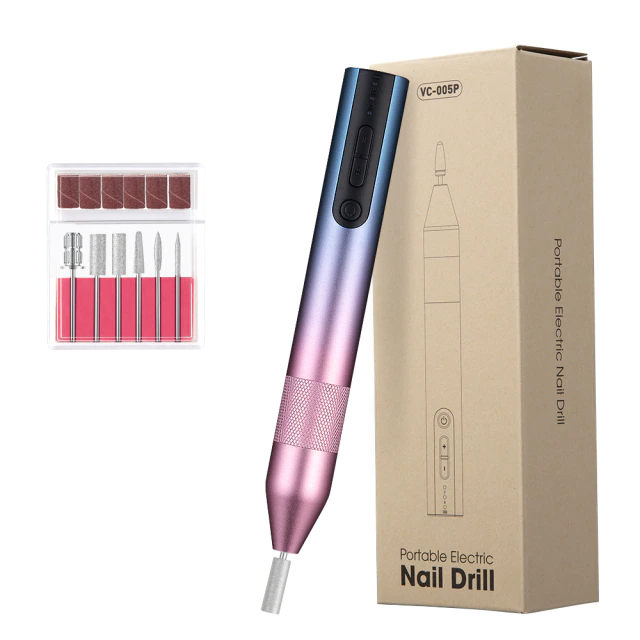 Portable electric manihelp cordless nail drill