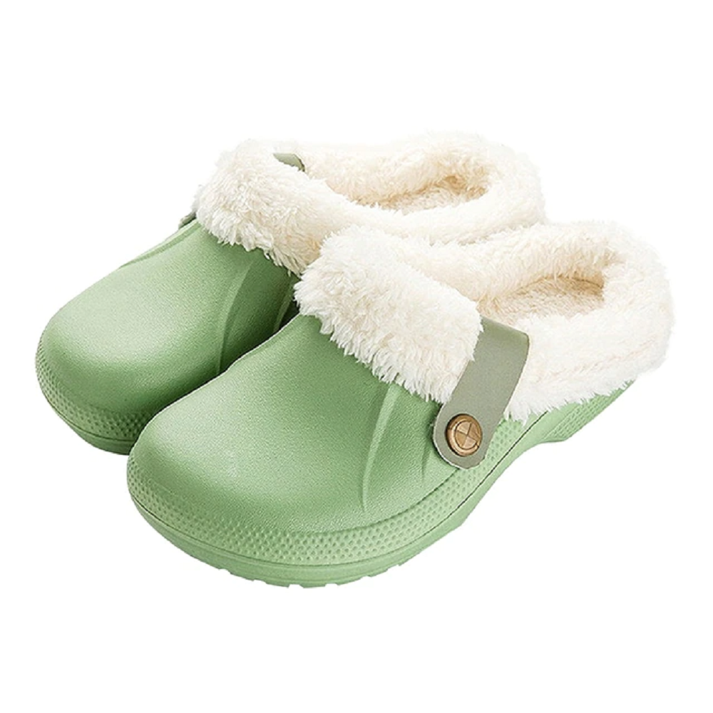 Waterproof mule clogs slippers winter warm unisex