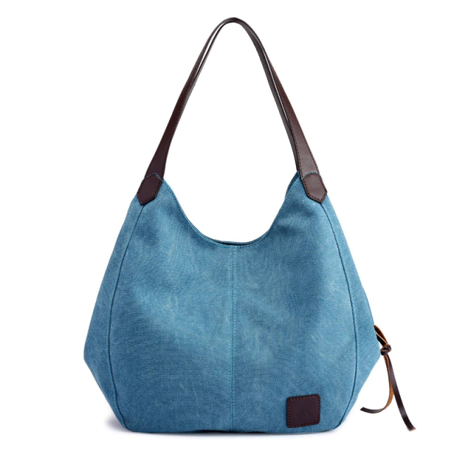 Women’s canvas tote shoulder bags cotton handbags iciCosmetic