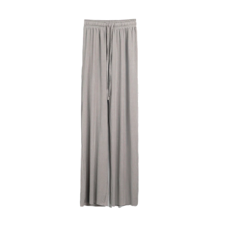 High waist loose wild straight casual pants