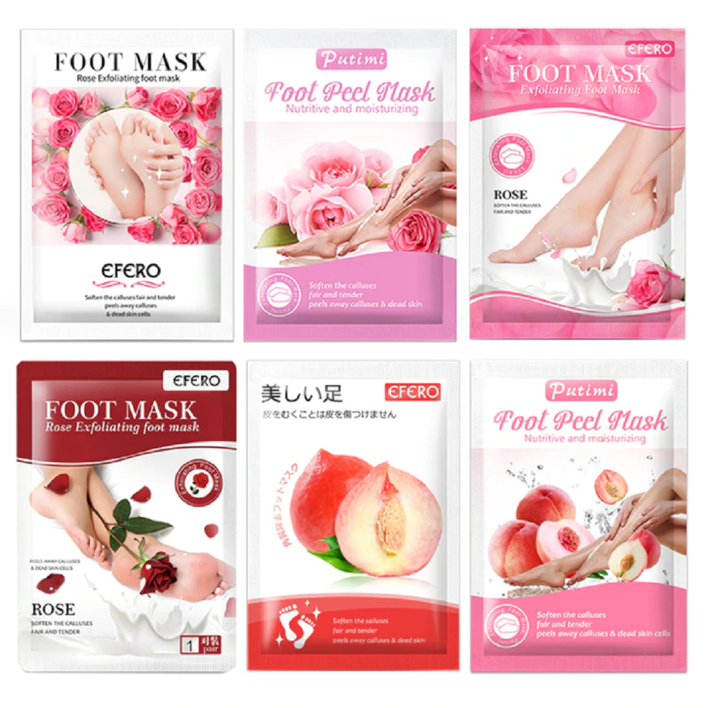6packs exfoliating foot mask iciCosmetic™